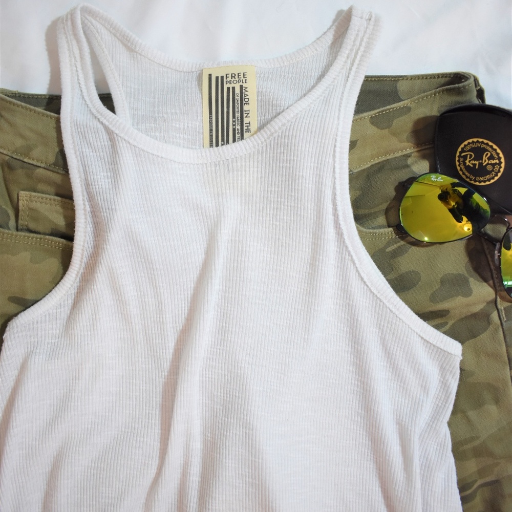 Free People Ribbed Racerback Tank - Picture 3 of 4